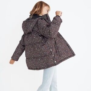 MADEWELL Puffer Parka Starry Night Size Medium Hooded